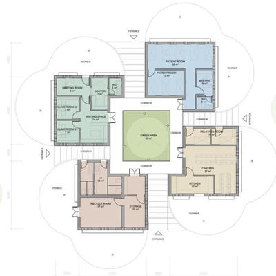 Architektonische Entwürfe für das neue Gesundheitszentrum